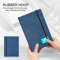 2021 New Leather Diary Wireless LED Logo Notebook with Powerbank and USB